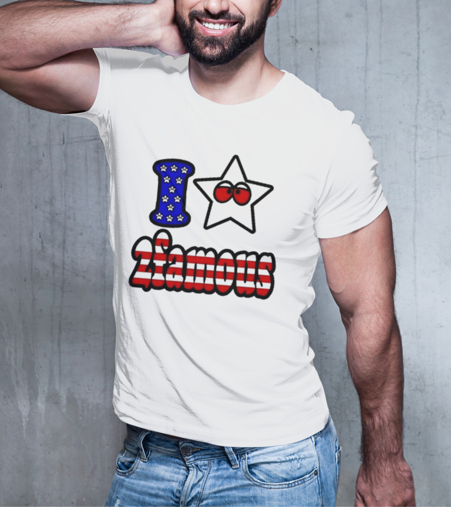 2Famous I Love Star USA 2Famous T-Shirt