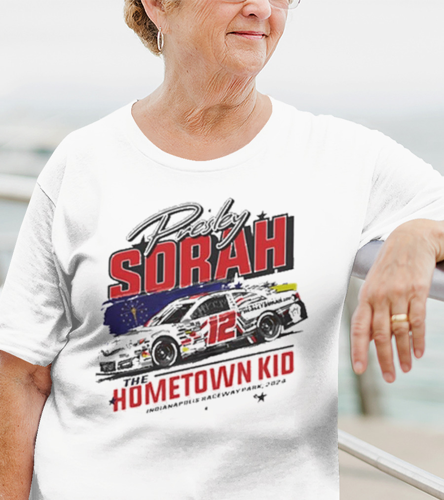 Presley Sorah The Hometown Kid Car 12 Indianapolis Raceway Park T-Shirt