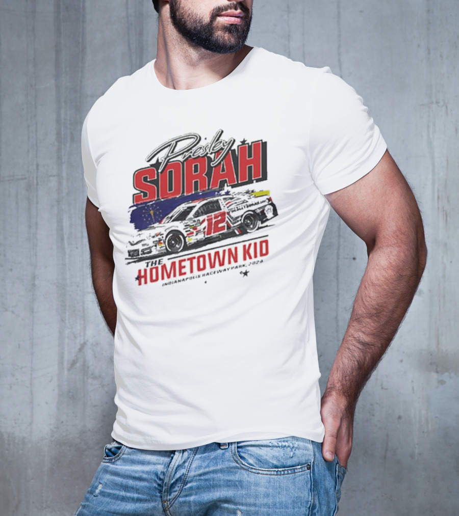 Presley Sorah The Hometown Kid Car 12 Indianapolis Raceway Park T-Shirt