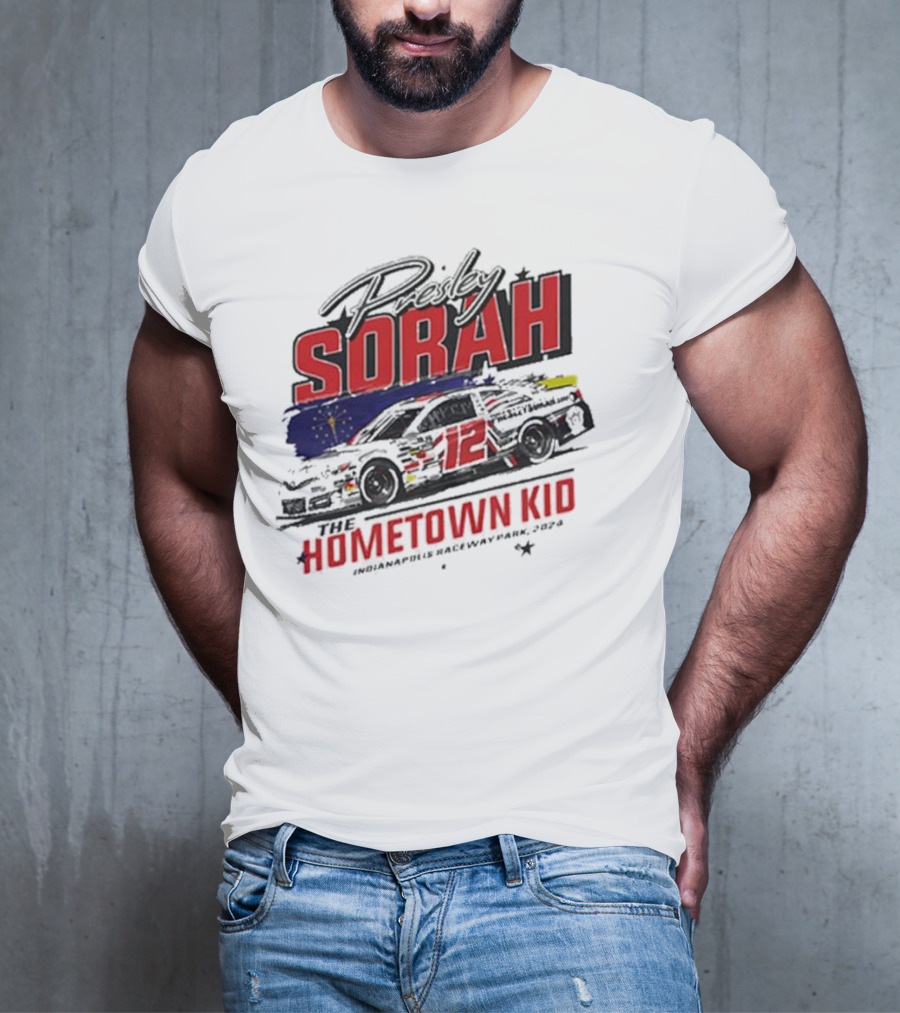 Presley Sorah The Hometown Kid Car 12 Indianapolis Raceway Park T-Shirt