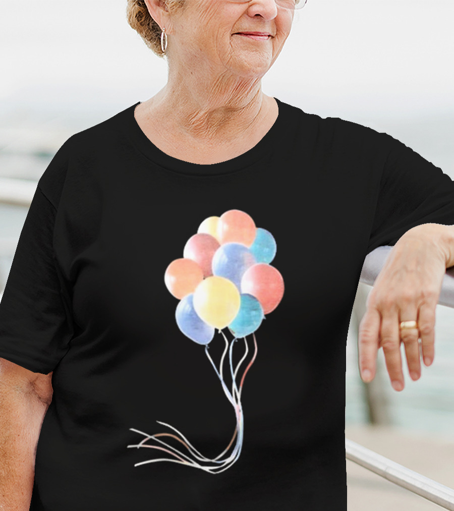 Pleasing X JW Anderson Multicolored Bunch Of Balloons Collection T-Shirt