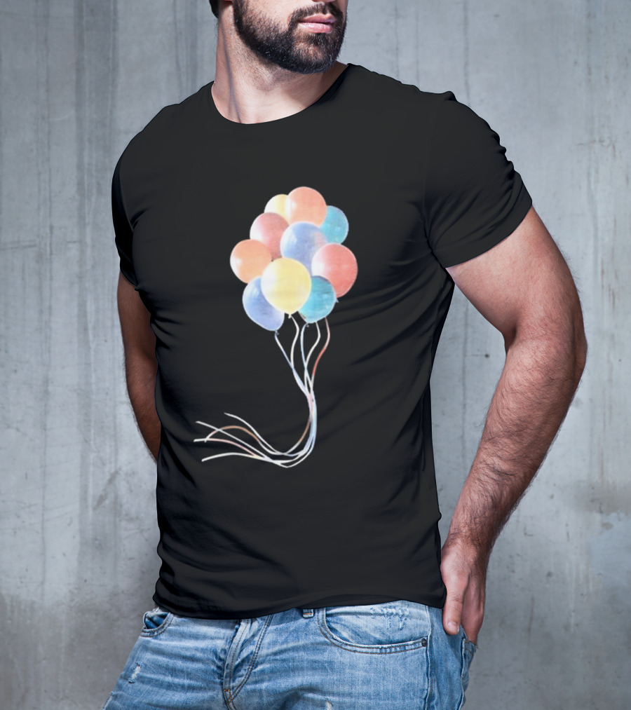 Pleasing X JW Anderson Multicolored Bunch Of Balloons Collection T-Shirt