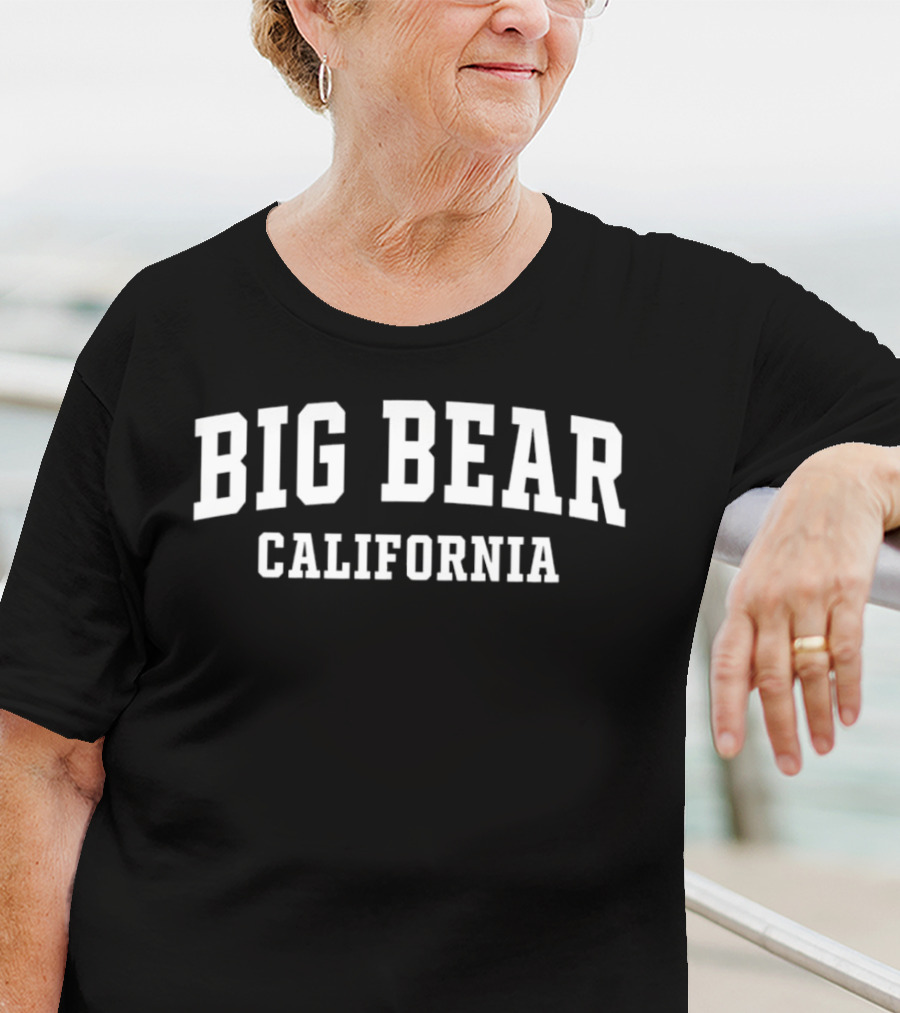 Big Bear California Bold Text Arch T-Shirt