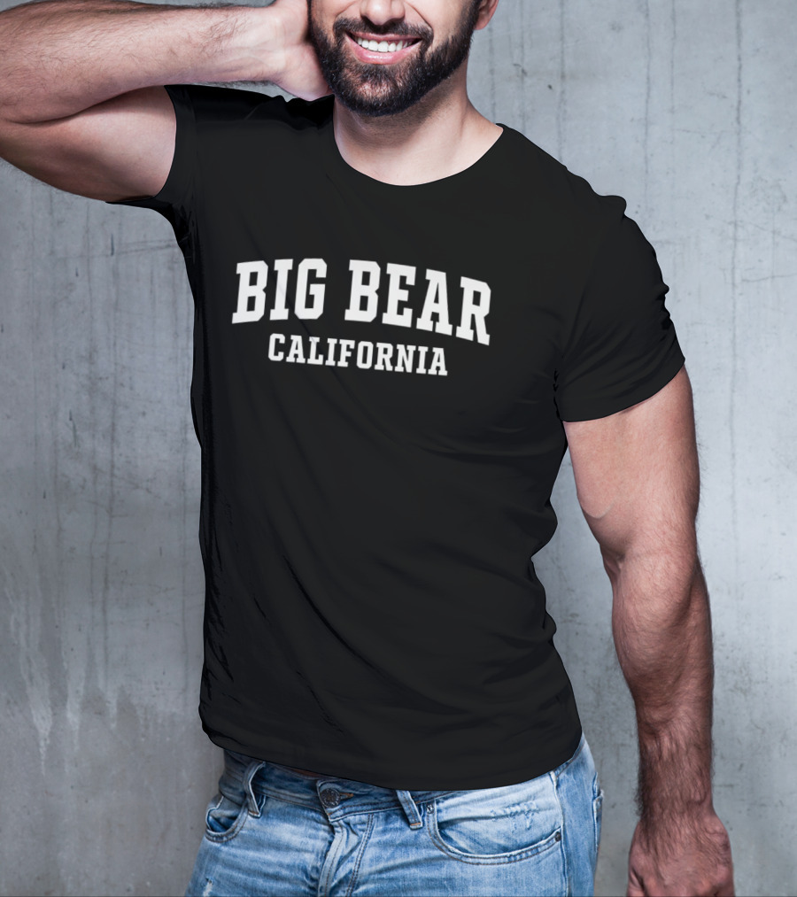 Big Bear California Bold Text Arch T-Shirt