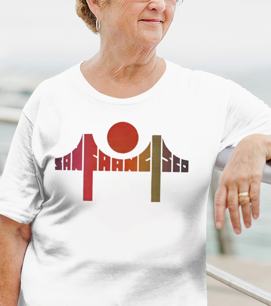 Death Proof Arlene San Francisco Golden Gate Bridge Sun T-Shirt