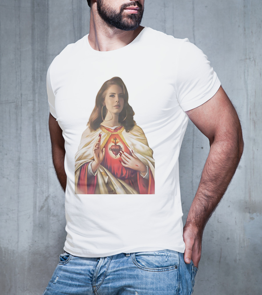 Jesus Lana Del Rey Sacred Heart Icon Image T-Shirt