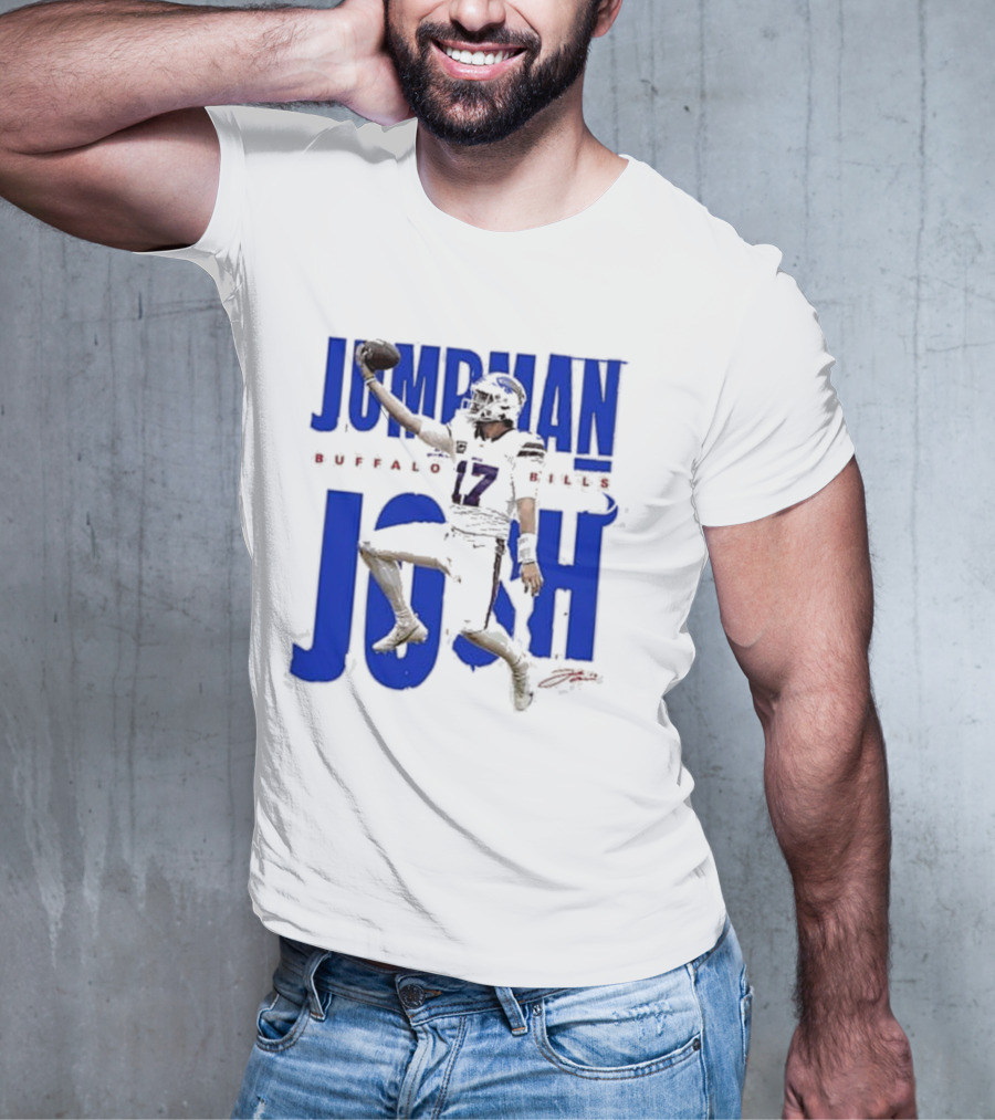 JUMPMAN JOSH BUFFALO BILLS 17 Signature T-Shirt