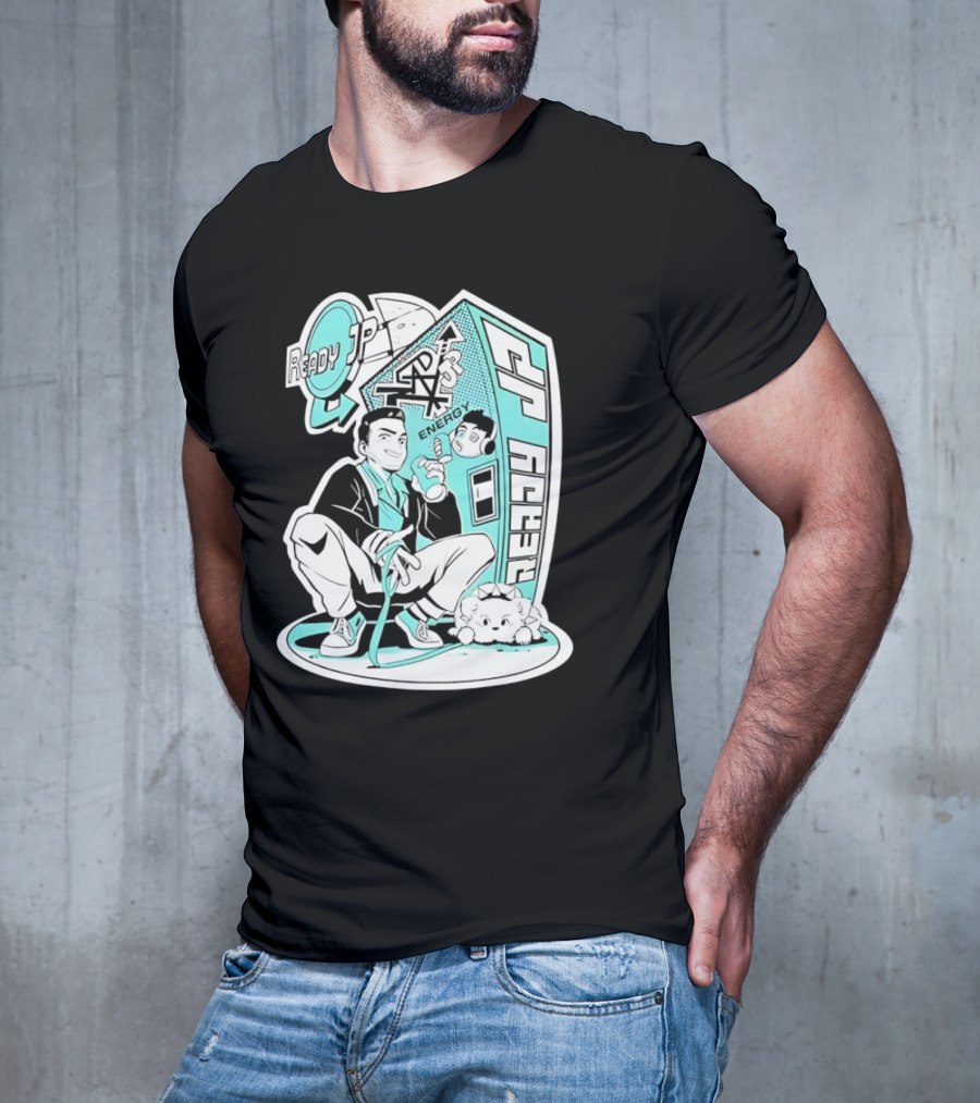 Ready JP Energy Machine Retro Style Oponok T-Shirt