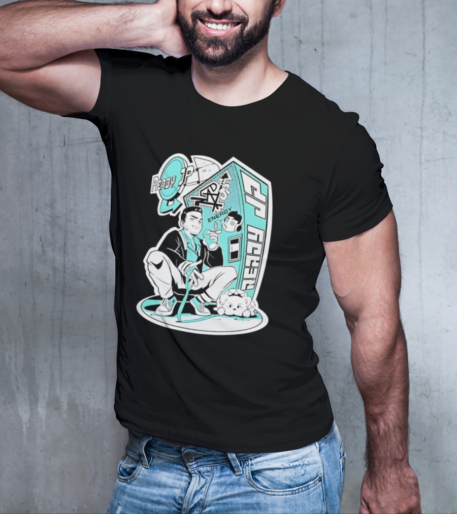 Ready JP Energy Machine Retro Style Oponok T-Shirt