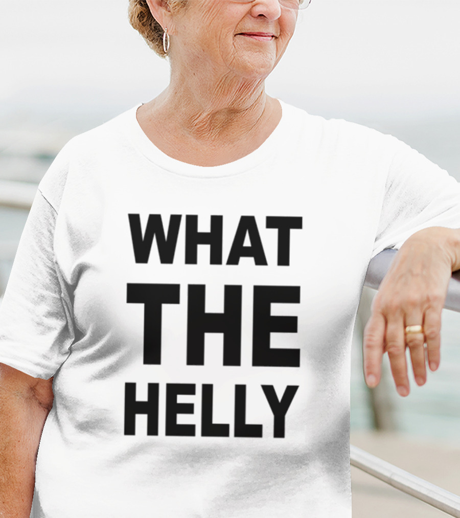 1 800 Wthelly Hotline Humor Statement Phone Graphic T-Shirt