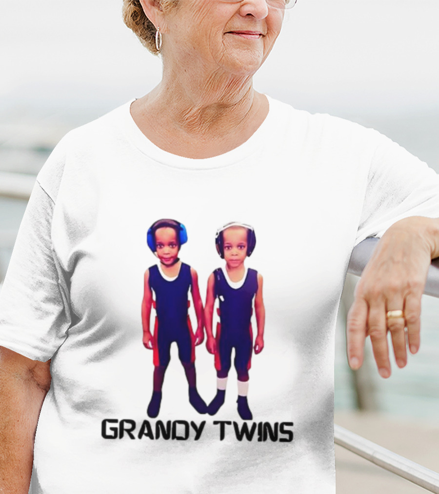 Baby Grandy Twins Wrestlers With Protective Headgear T-Shirt
