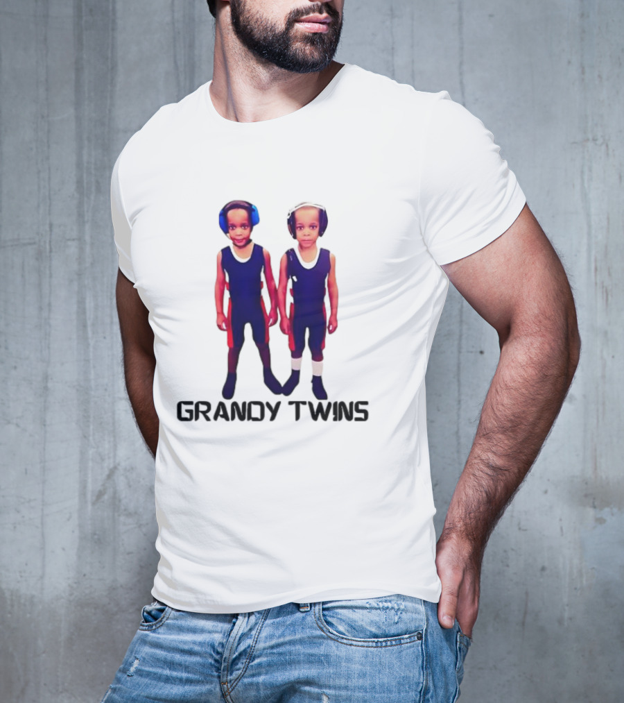 Baby Grandy Twins Wrestlers With Protective Headgear T-Shirt