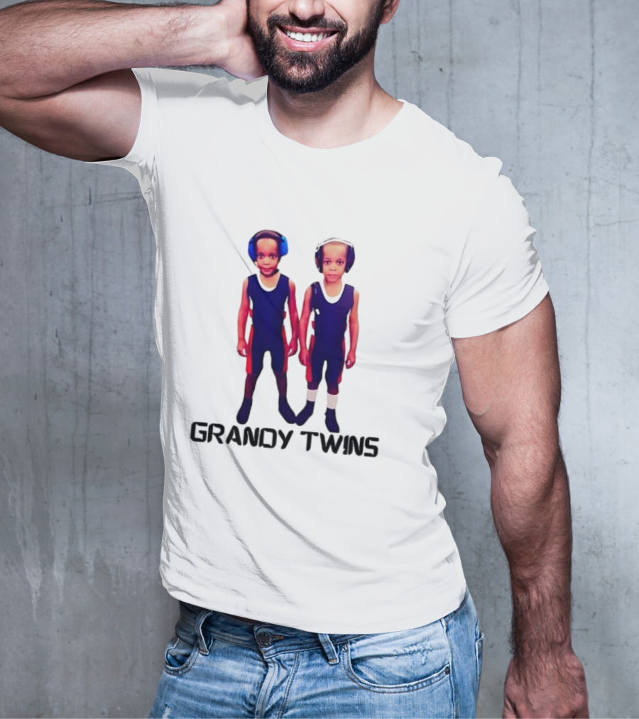 Baby Grandy Twins Wrestlers With Protective Headgear T-Shirt
