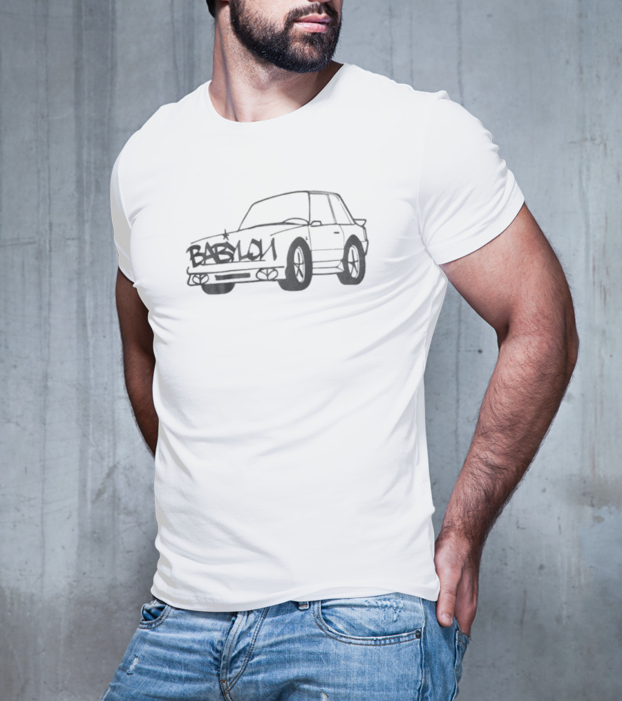 Babylon Fox Body Car Sketch Outline Classic Vehicle T-Shirt