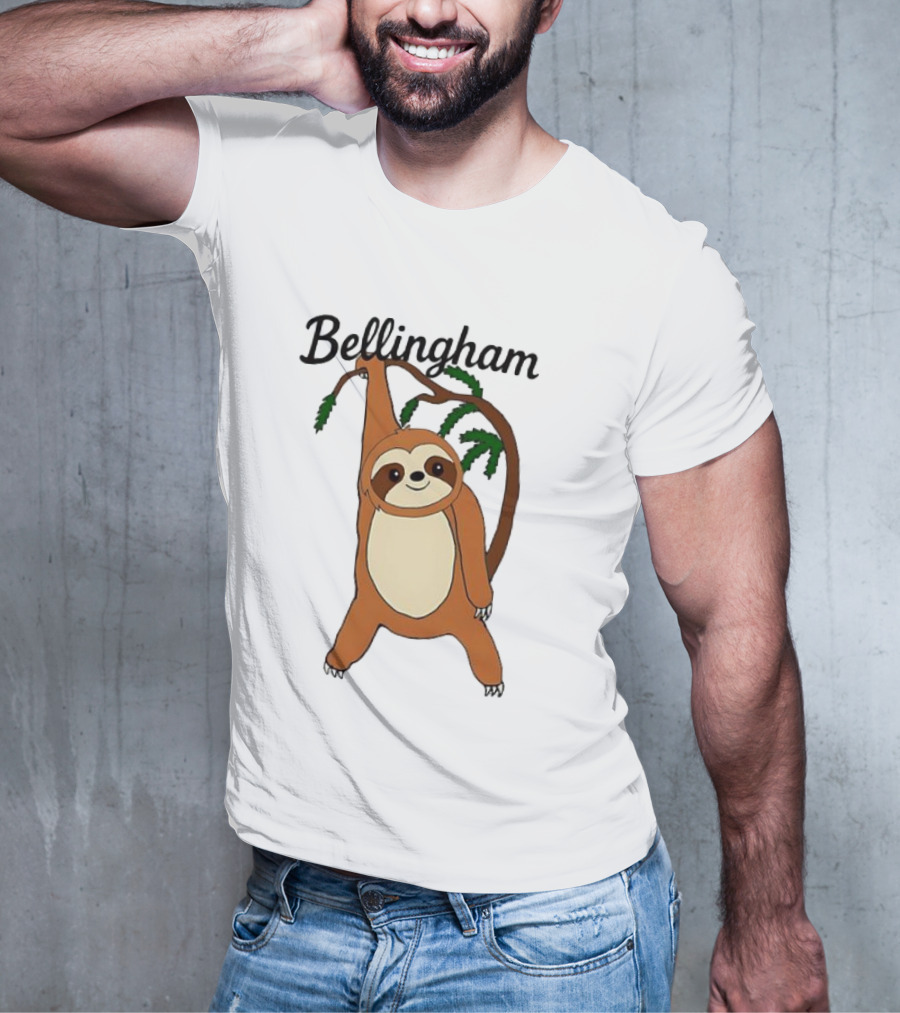 Bellingham Sloth Hanging From Tree Branch T-Shirt