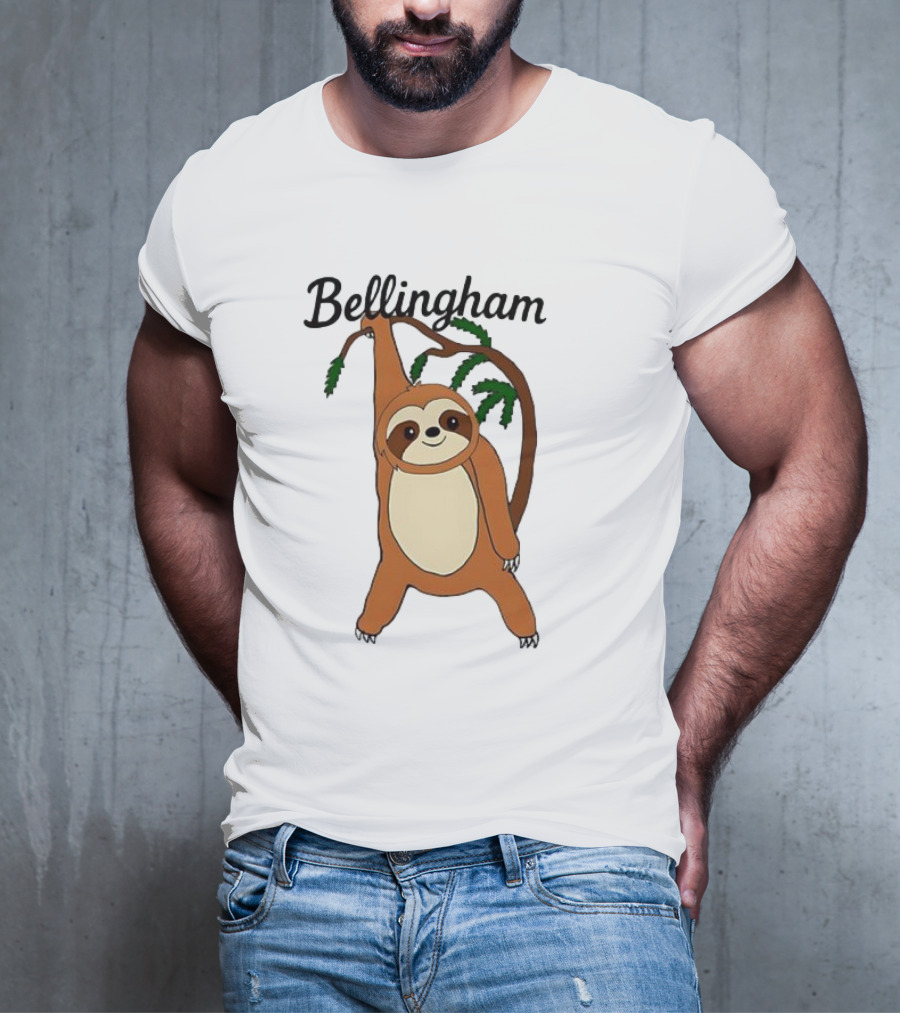 Bellingham Sloth Hanging From Tree Branch T-Shirt