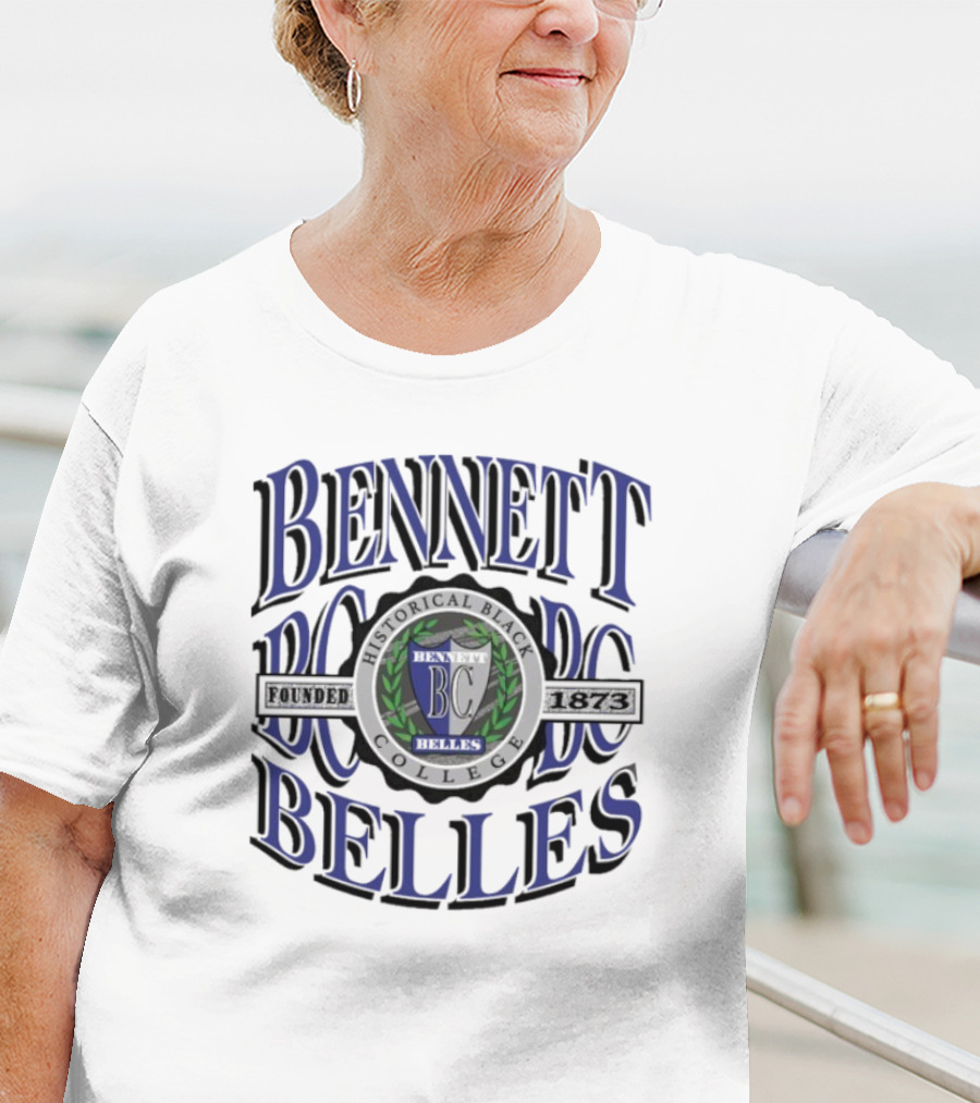 Bennett Belles Historical Black College BC Crest 90s T-Shirt