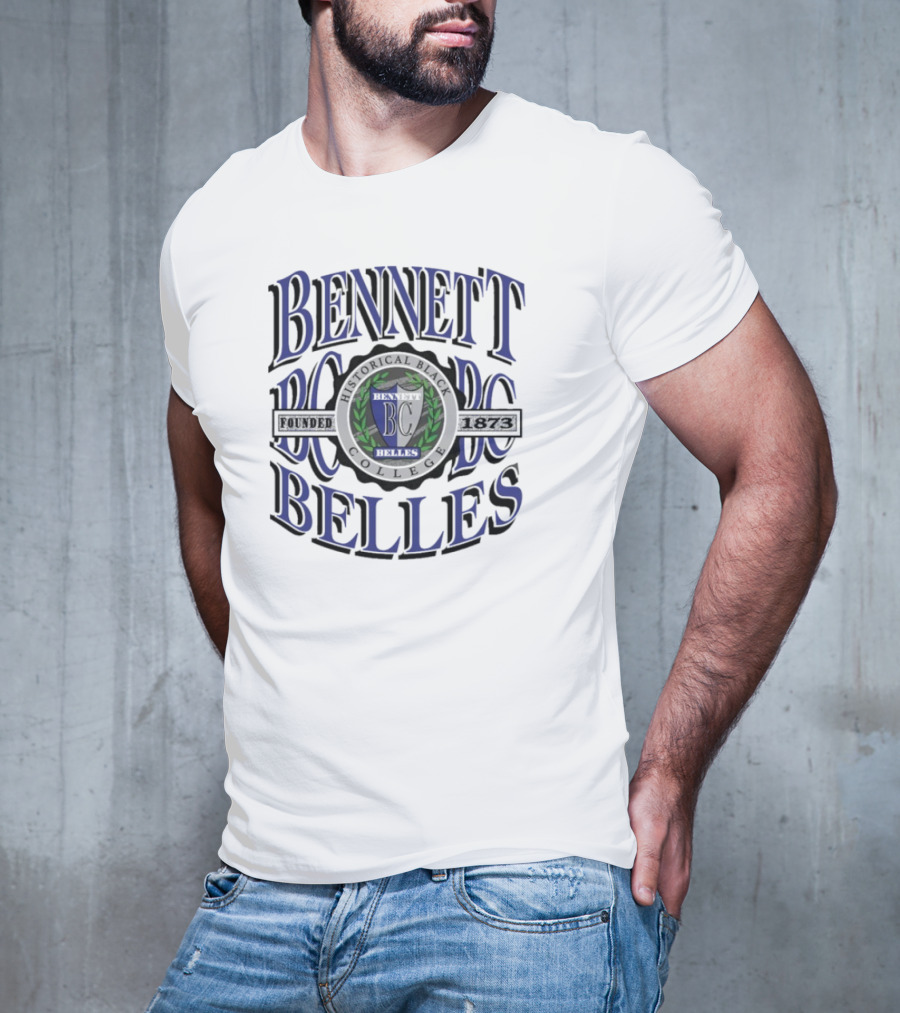 Bennett Belles Historical Black College BC Crest 90s T-Shirt