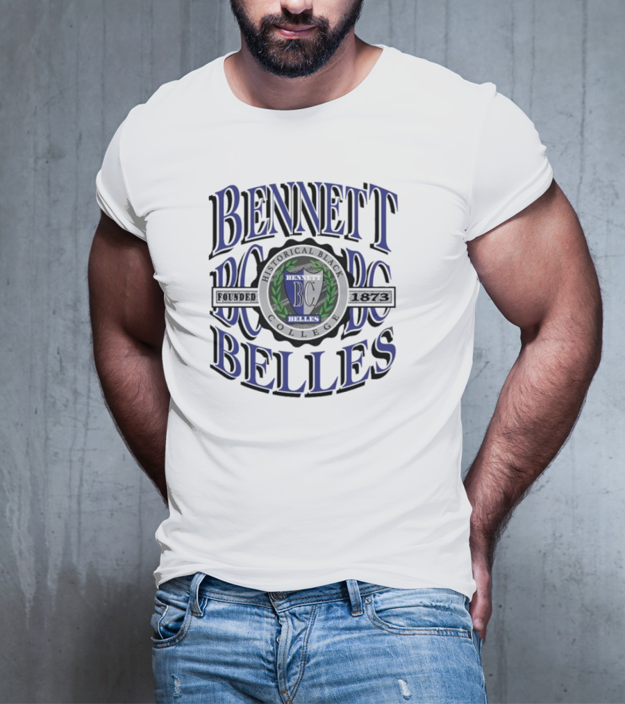 Bennett Belles Historical Black College BC Crest 90s T-Shirt
