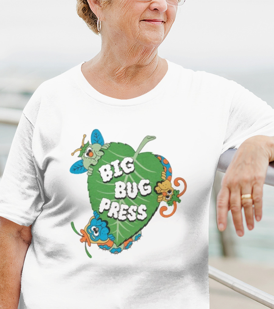 Big Bug Press Leafy Lunchtime Cute Cartoon Characters T-Shirt
