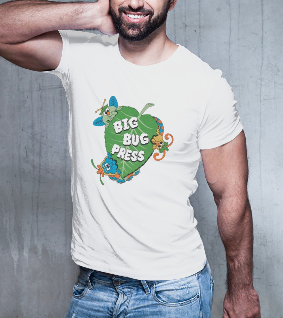 Big Bug Press Leafy Lunchtime Cute Cartoon Characters T-Shirt