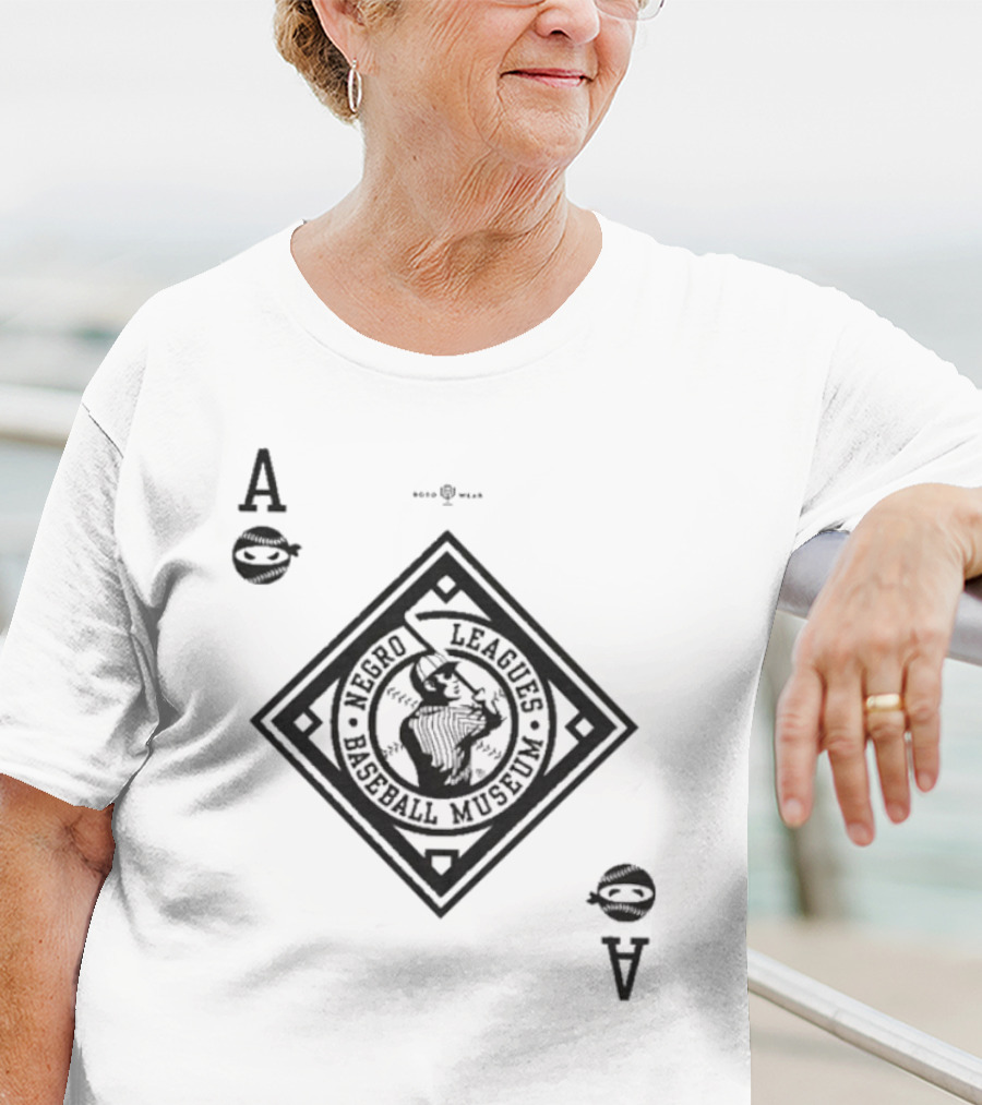 Negro Leagues Baseball Museum Black Aces Playing Card Style T-Shirt