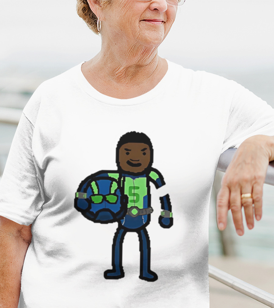 "Anthony Edwards No.5 Cartoon Ant-Man Style Minnesota Timberwolves" T-Shirt