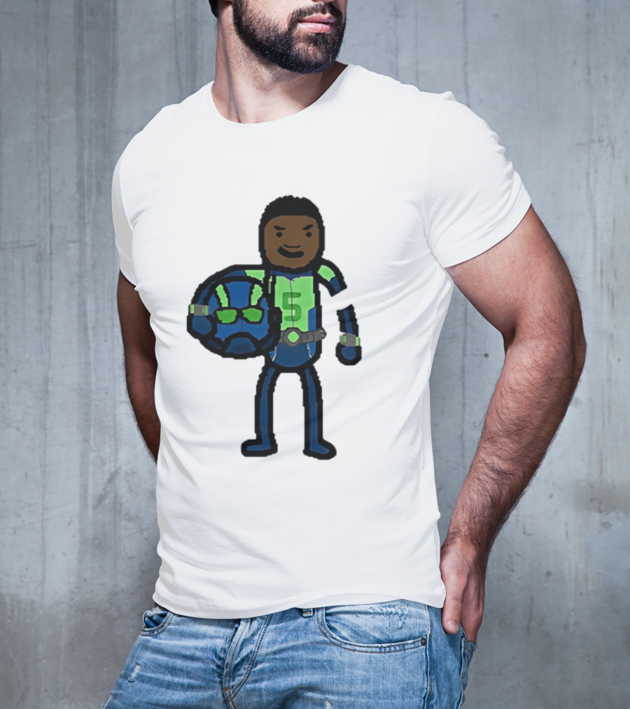 "Anthony Edwards No.5 Cartoon Ant-Man Style Minnesota Timberwolves" T-Shirt