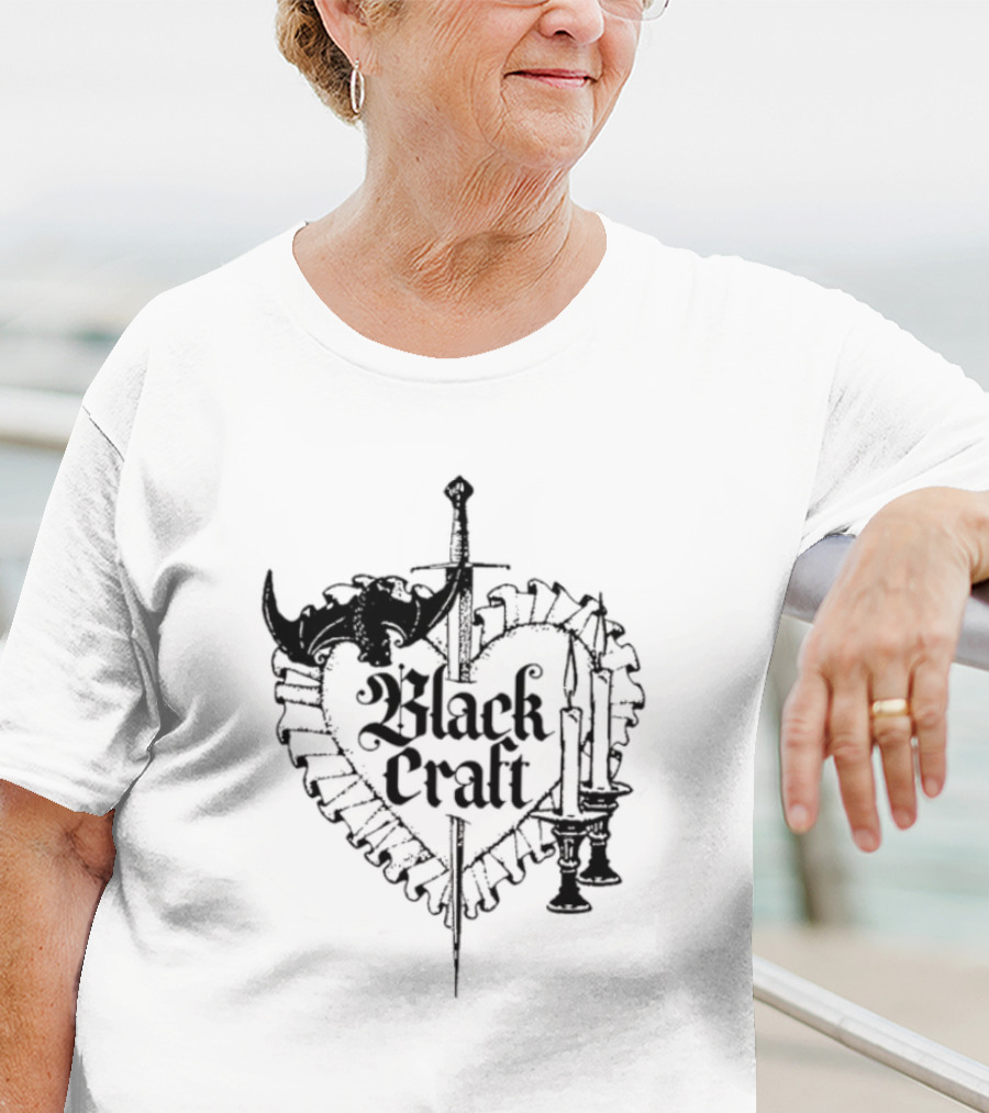 Blackcraft Cult Dagger Heart With Candles And Roses T-Shirt
