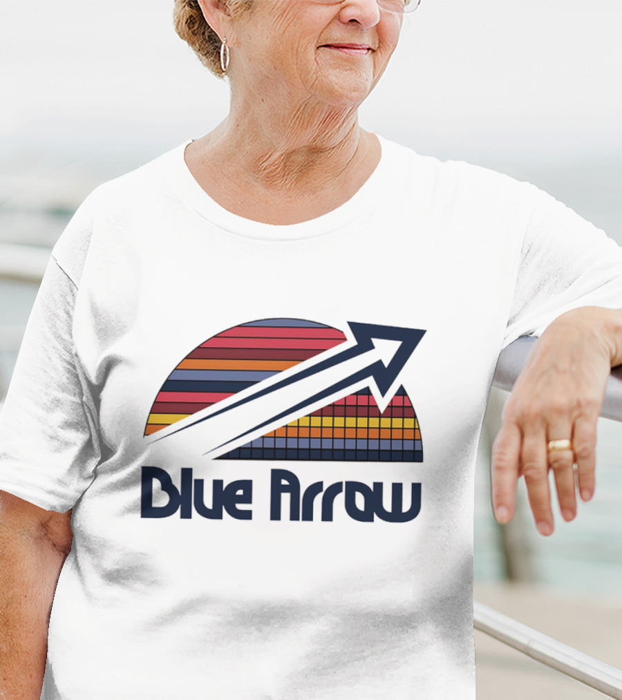 Blue Arrow Denver Nuggets Skyline 2025 T-Shirt