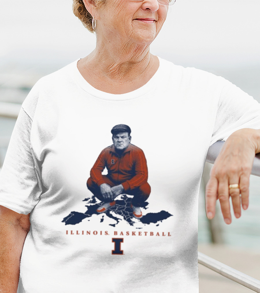 Bret Bielema Illinois Basketball Fighting Illini Coach Bradimir T-Shirt