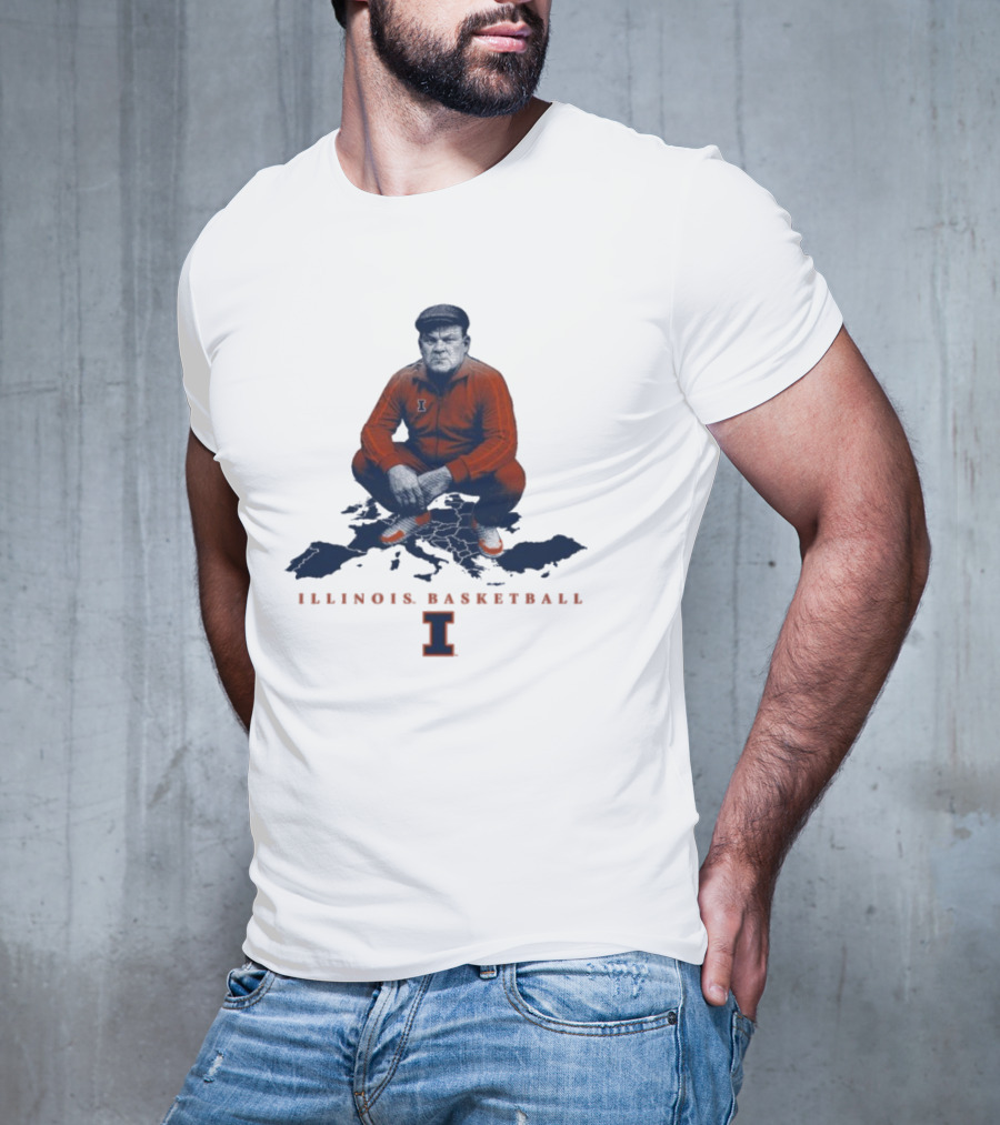 Bret Bielema Illinois Basketball Fighting Illini Coach Bradimir T-Shirt