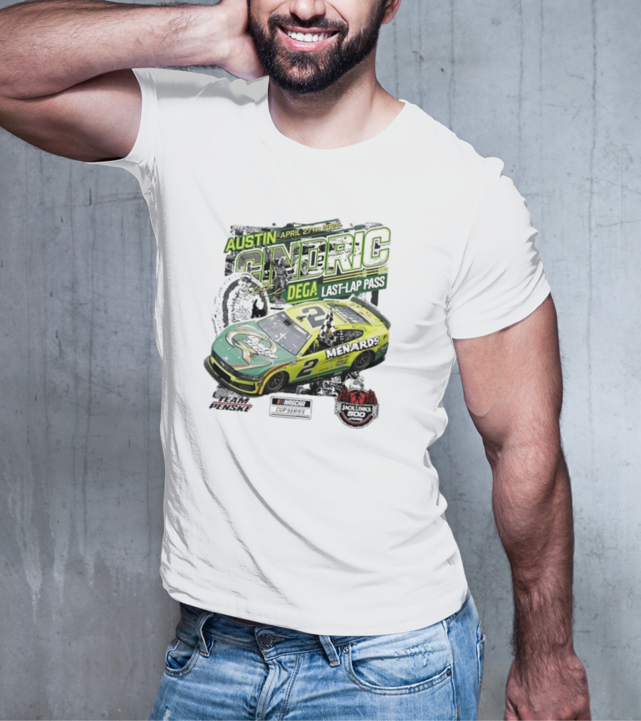 Austin Cindric April 27th Dega Last-Lap Pass Menards 2 Jack Link's 500 Nascar Cup Series T-Shirt