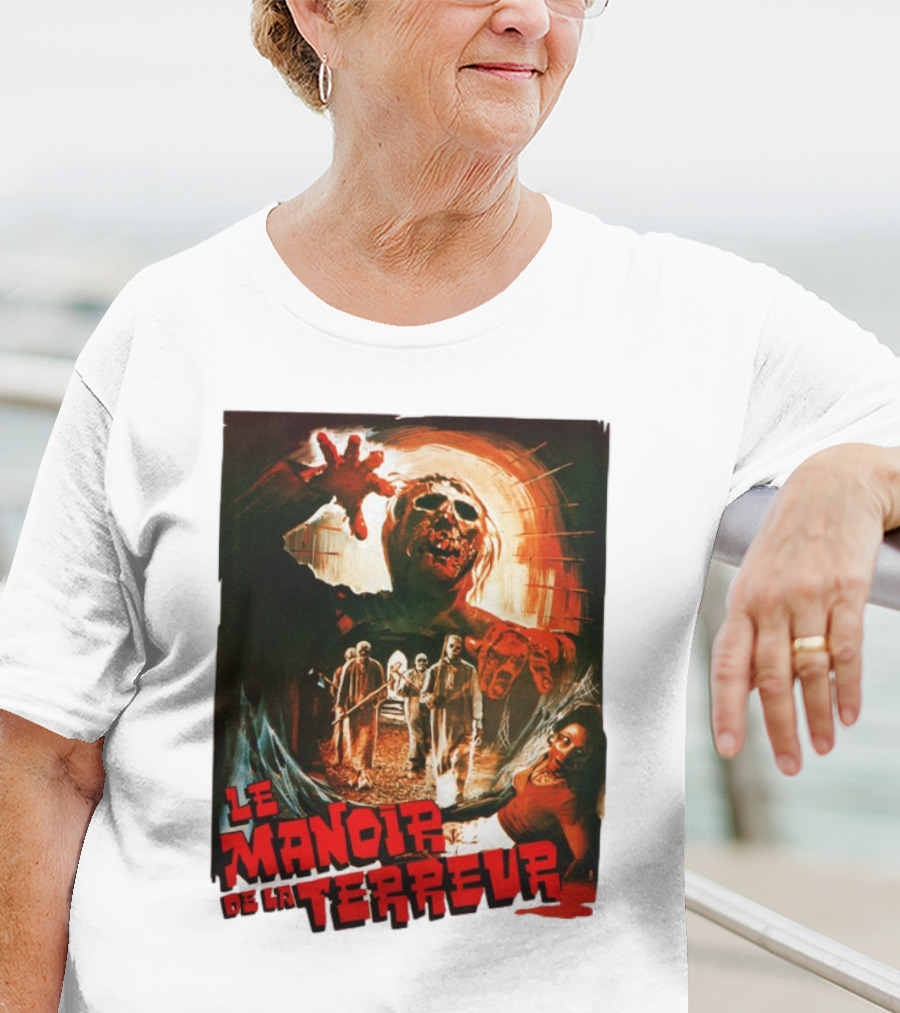 Le Manoir De La Terreur Horror Art T-Shirt