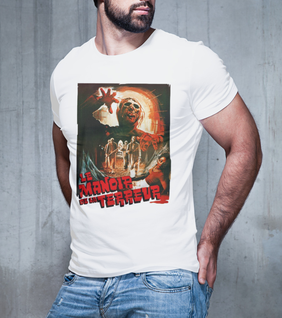 Le Manoir De La Terreur Horror Art T-Shirt