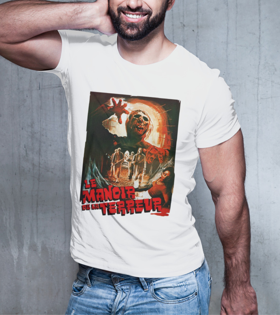 Le Manoir De La Terreur Horror Art T-Shirt