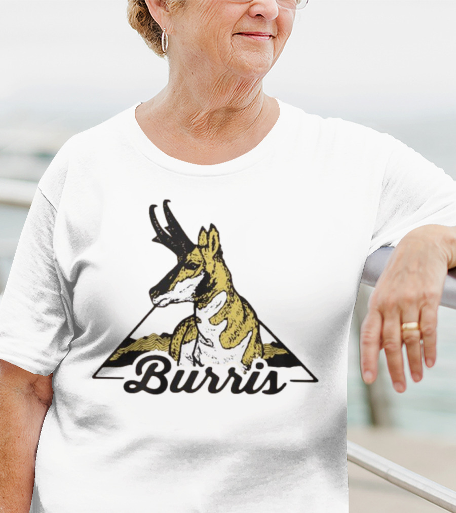Burris 24 Antelope Triangle Retro Graphic T-Shirt