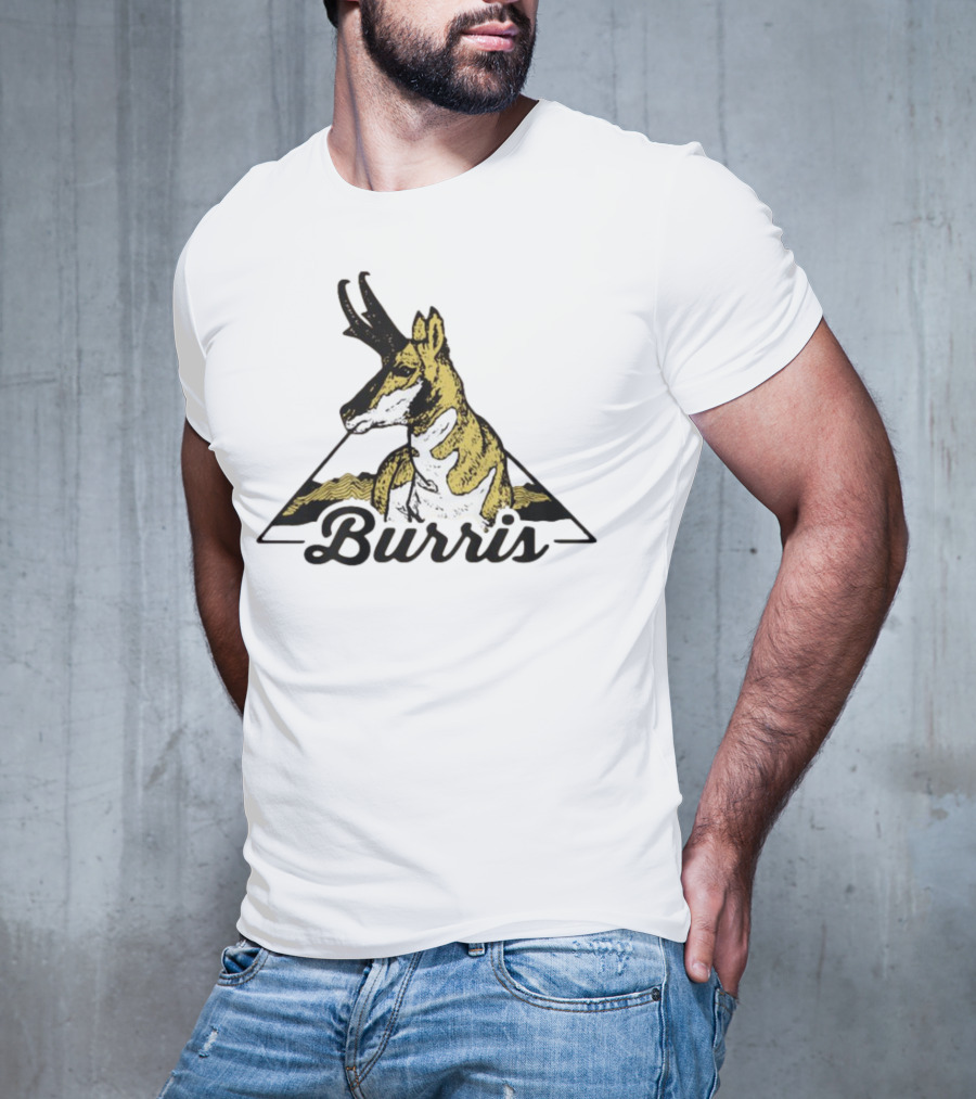 Burris 24 Antelope Triangle Retro Graphic T-Shirt