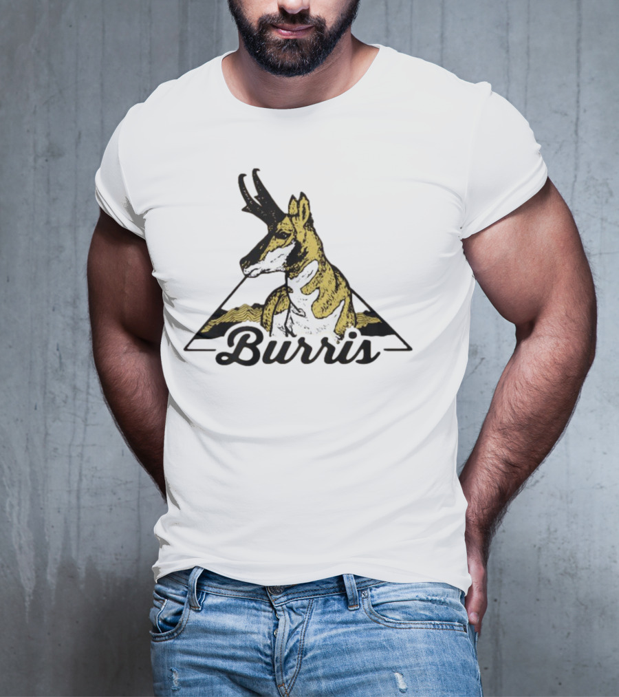Burris 24 Antelope Triangle Retro Graphic T-Shirt