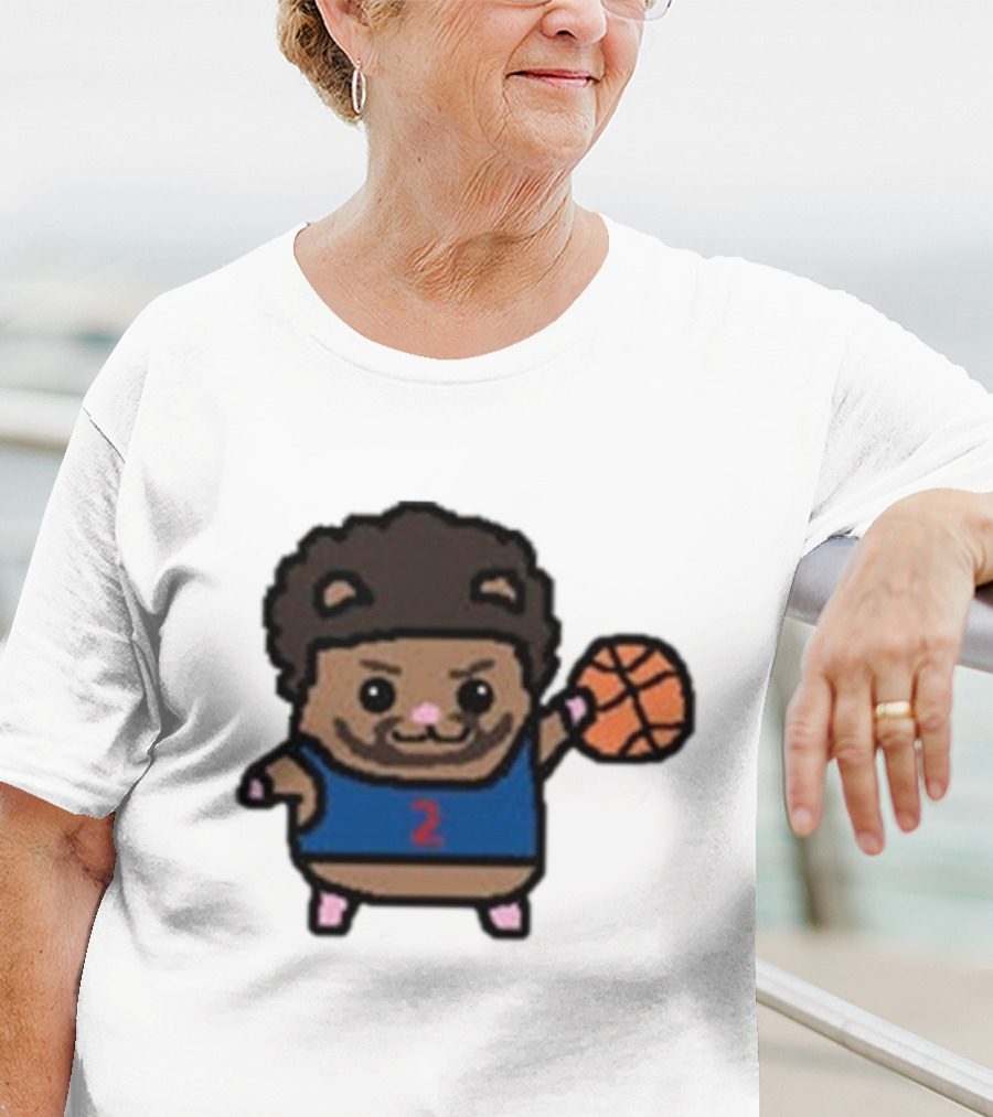 Cade Cunninghamster Basketball Cartoon Character Sportswear T-Shirt