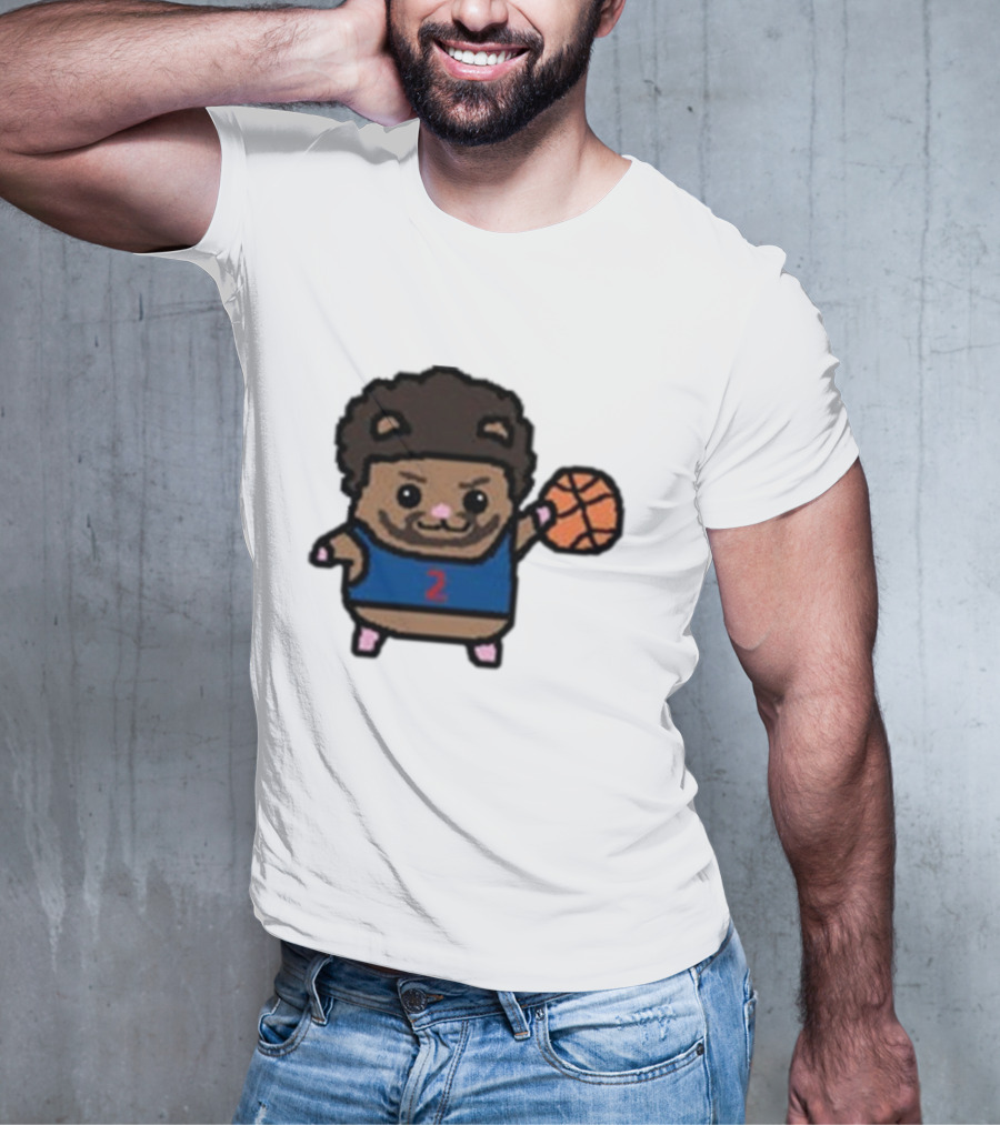 Cade Cunninghamster Basketball Cartoon Character Sportswear T-Shirt