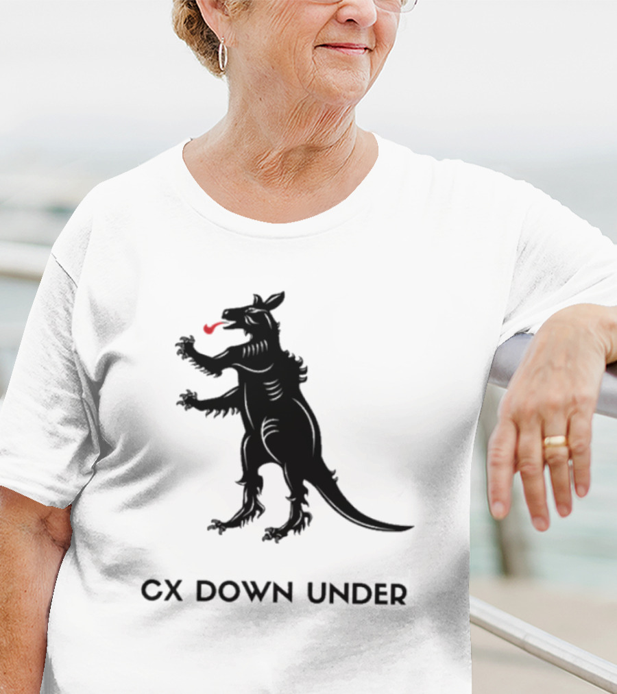 CX Down Under Bicycle Rider Kangaroo Of Flanders T-Shirt