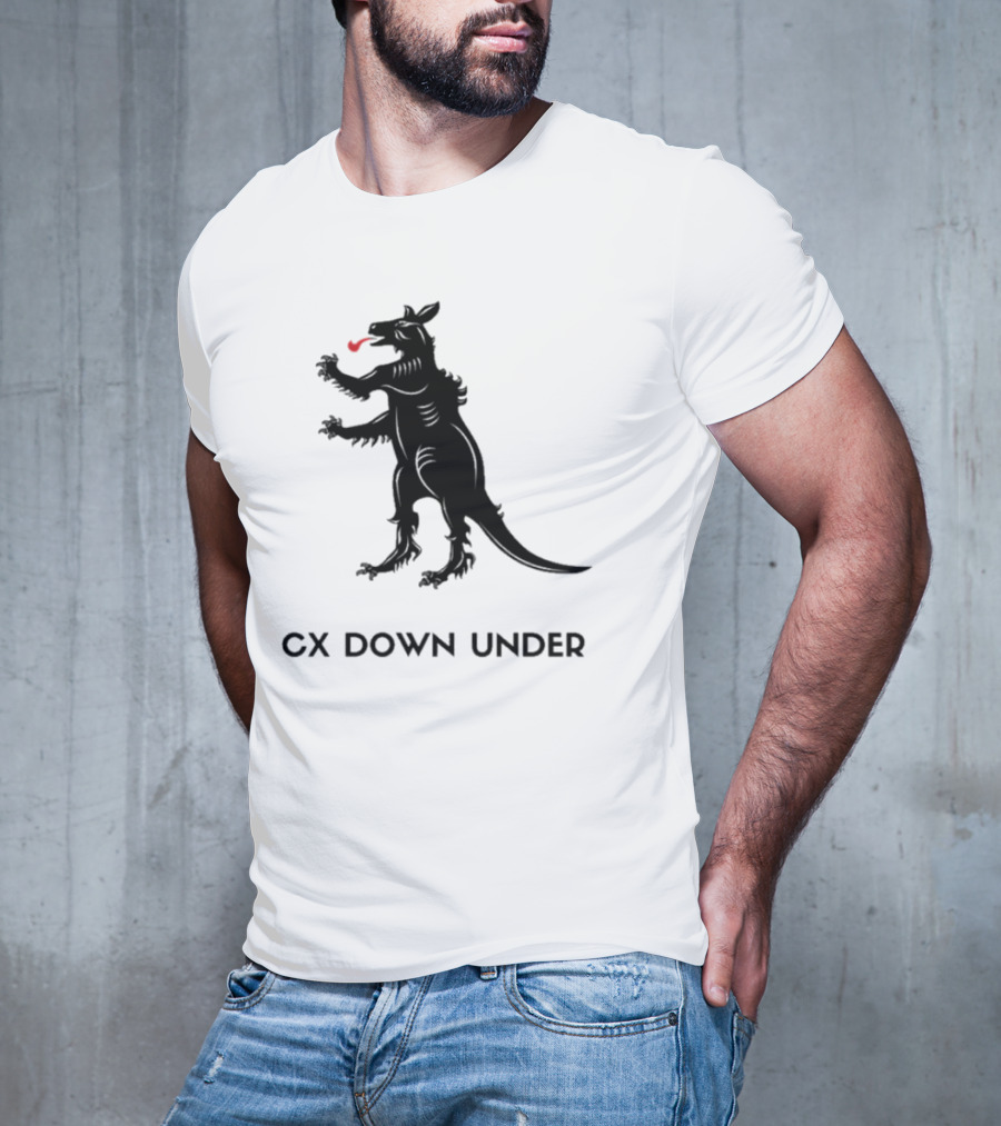 CX Down Under Bicycle Rider Kangaroo Of Flanders T-Shirt
