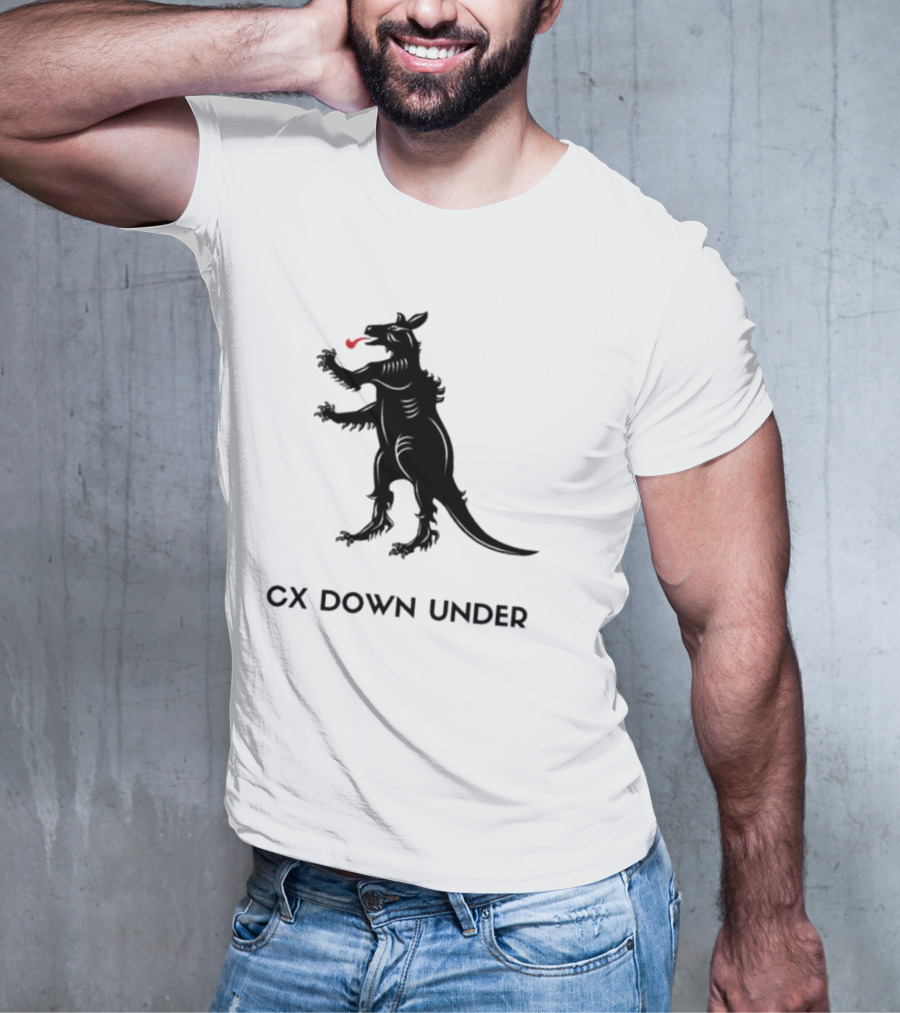 CX Down Under Bicycle Rider Kangaroo Of Flanders T-Shirt
