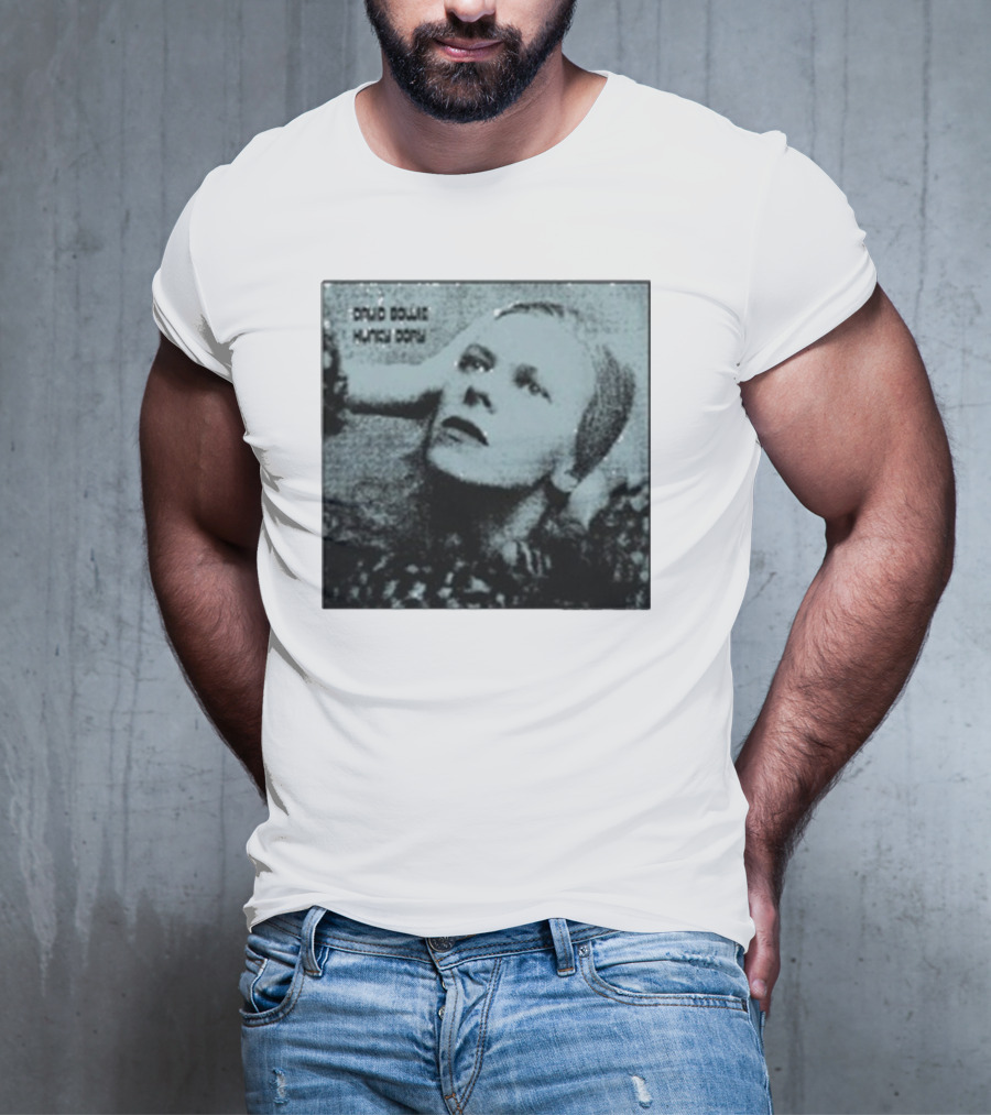 David Bowie Hunky Dory Album Cover Iconic 1971 Retro Style T-Shirt