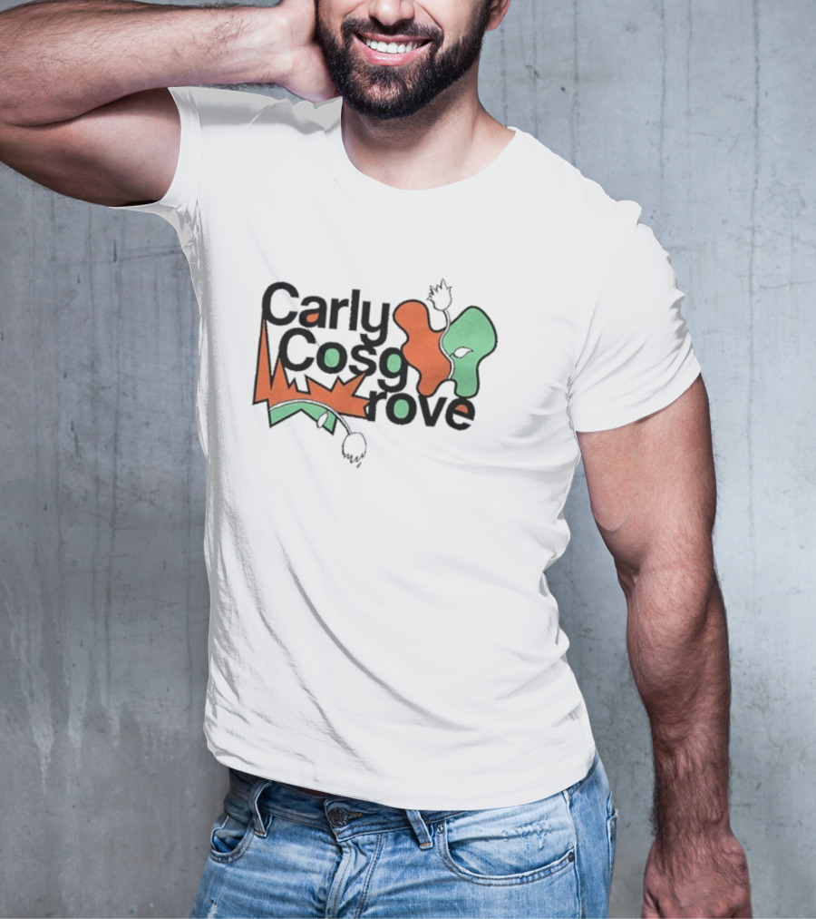 Carly Cosgrove Stacked Abstract Shapes And Text Elements T-Shirt