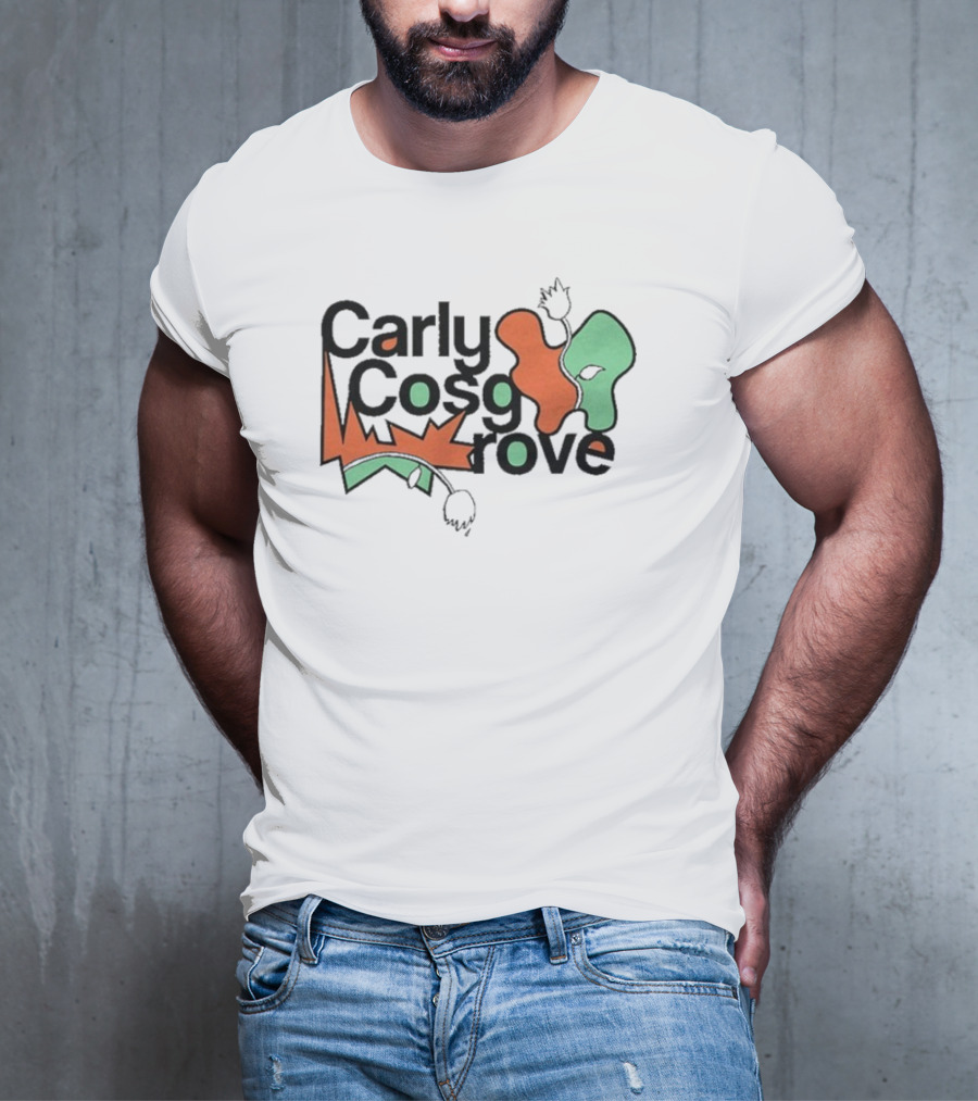 Carly Cosgrove Stacked Abstract Shapes And Text Elements T-Shirt