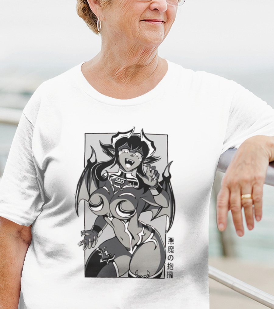 Demonic Embrace Waifu 黒竜の抱擁 T-Shirt