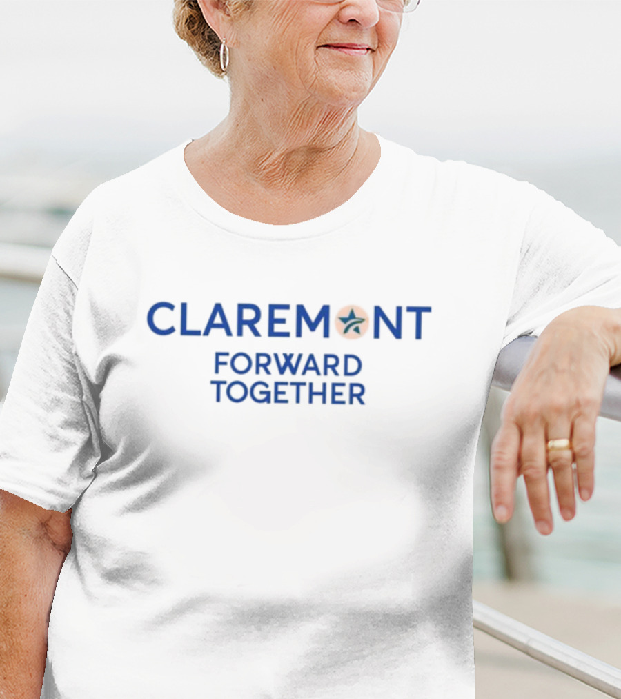 CLAREMONT Forward Together Star Circle Icon T-Shirt