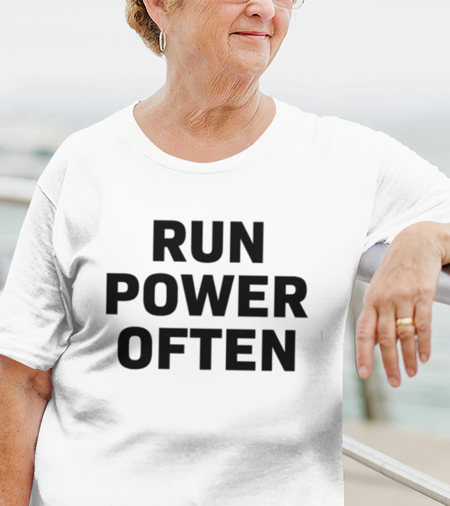 Coach Tom Yashinsky Run Power Often Football And Wings Illustration T-Shirt